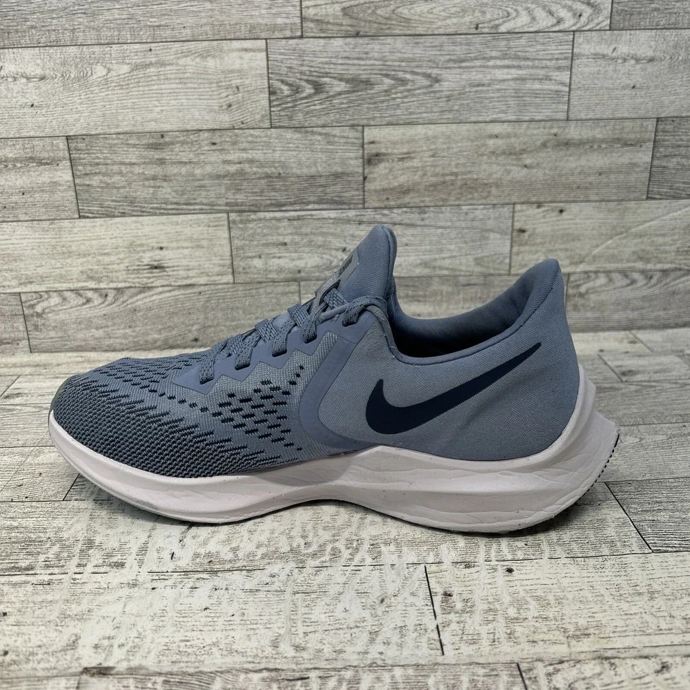 Nike Air Zoom Winflo 6 Indigo Fog Womens Size 7.5 Running Walking Travel Comfort